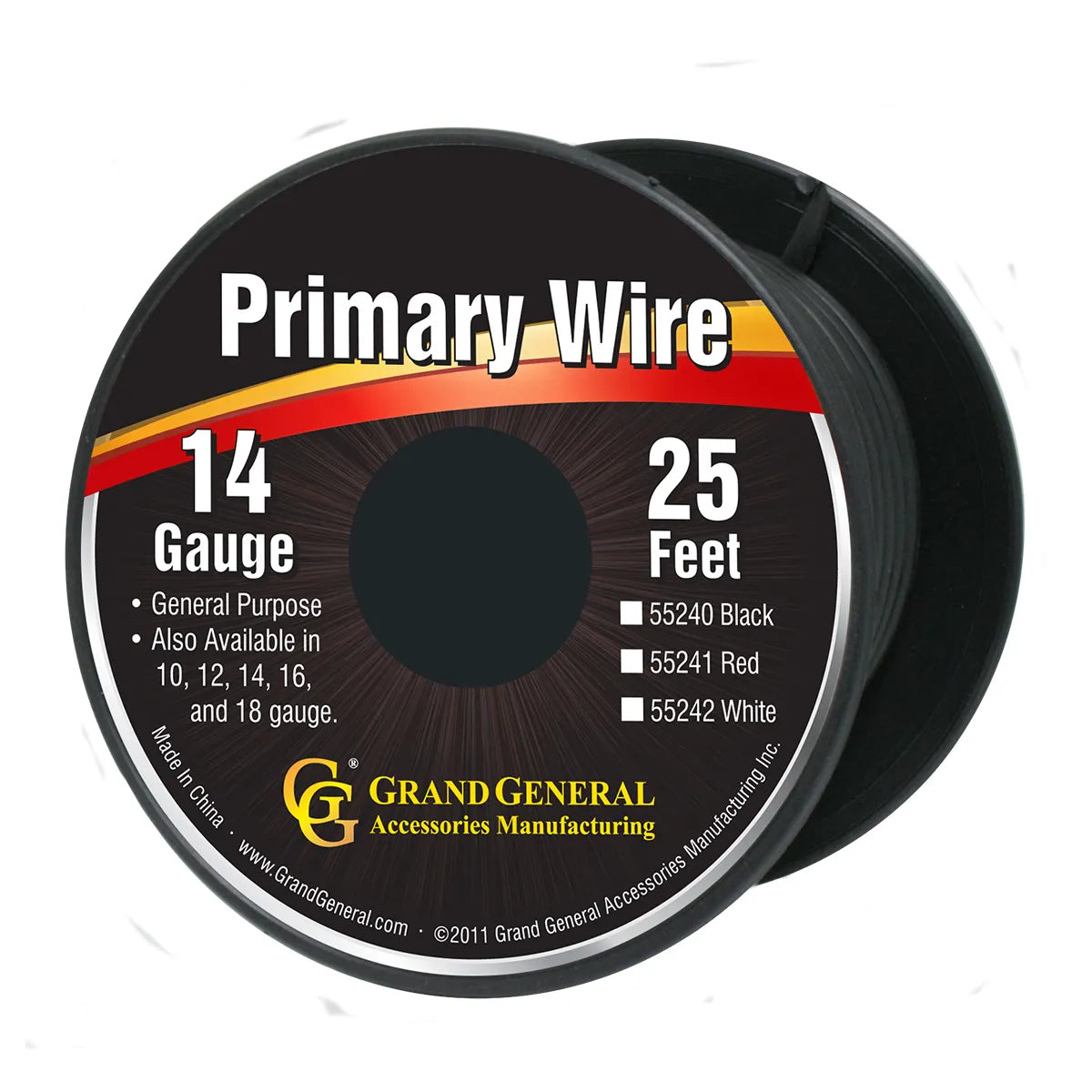 55240- PRIMARY WIRES IN 14 GAUGE- BLACK