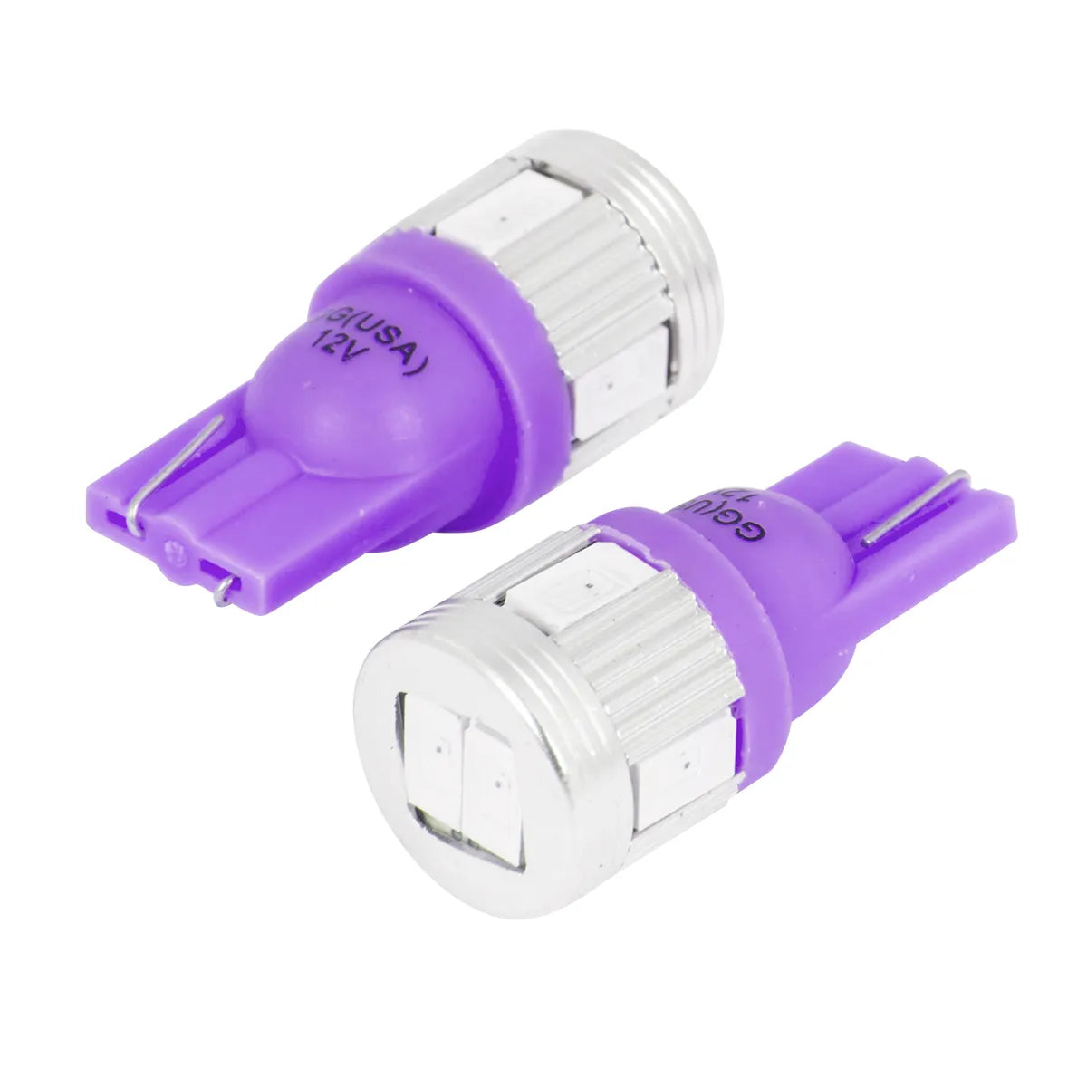 70605- 194/168 TOWER STYLE 6 HIGH POWER LED LIGHT BULB- PURPLE 2 PK