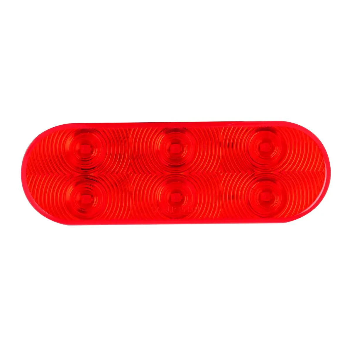 75771- OVAL HIGHWAY 6 LED LIGHT- RED/RED
