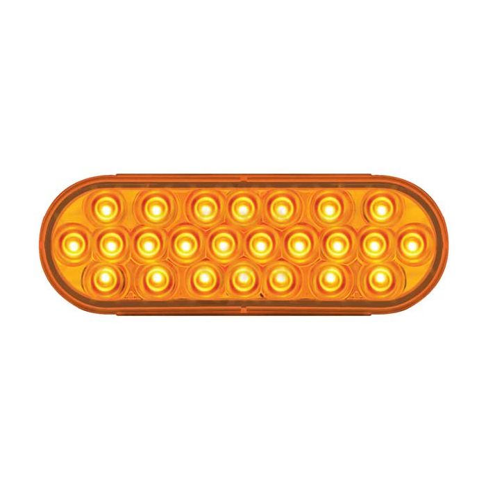 78230 -Oval Pearl Amber/Amber LED Light