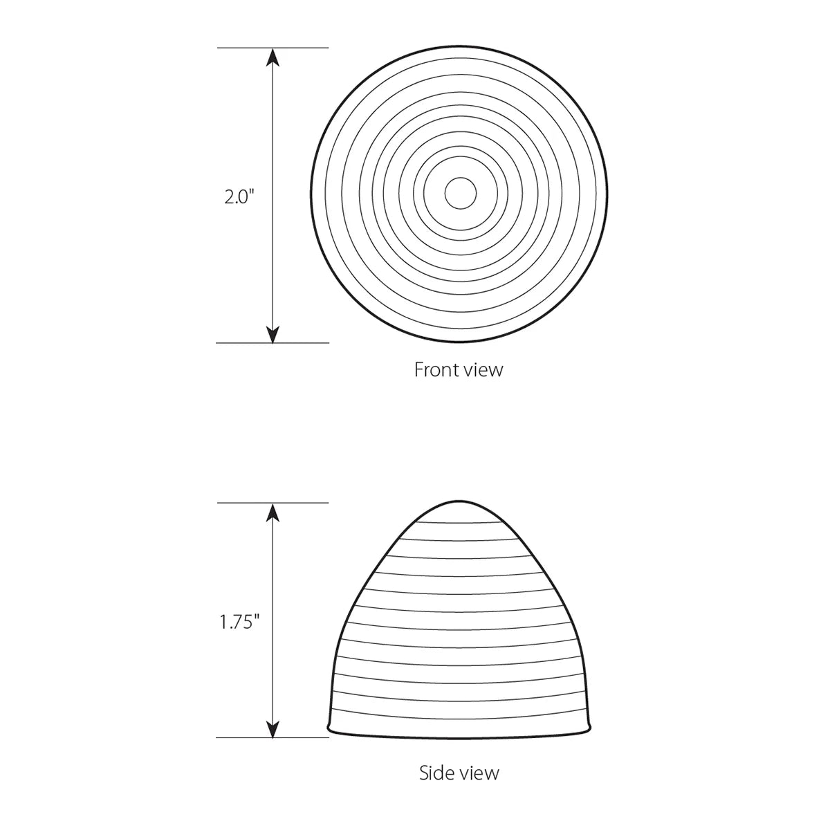 79270- 2″ BEEHIVE LED LIGHTS- AMBER/AMBER