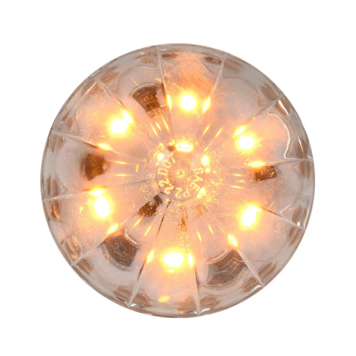 79541- 2-1/2″ WATERMELON LED LIGHT-AMBER/CLEAR