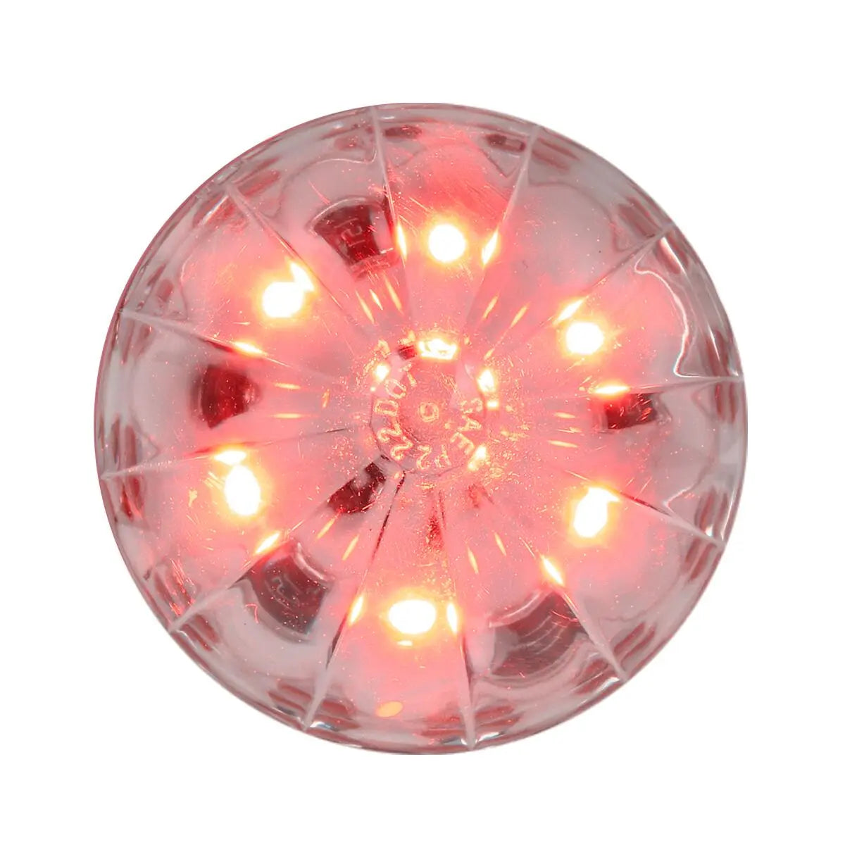 79533- 2″ WATERMELON LED LIGHT-RED/CLEAR