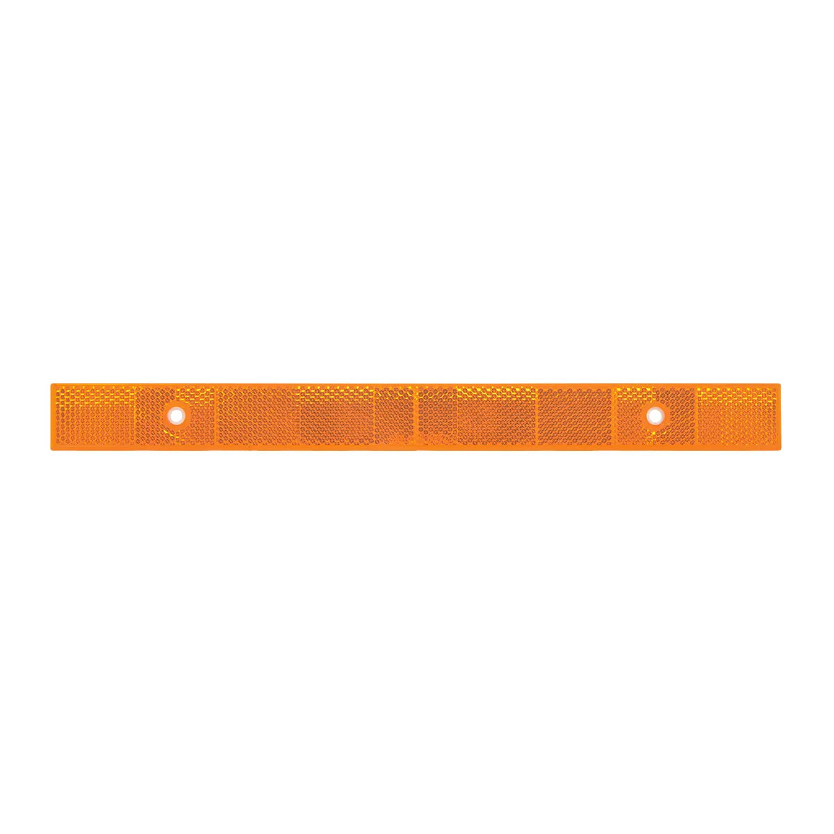 80865- STICK-ON REFLECTOR STRIP W/ ADHESIVE BACKING & 2 SCREW MOUNT-AMBER