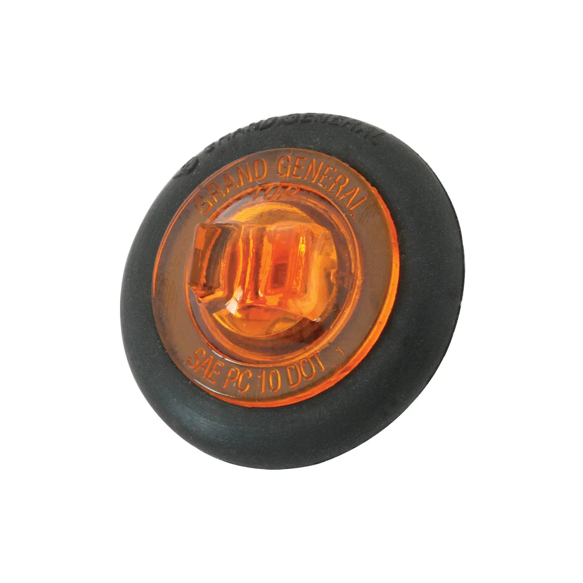 87290- 1″ DIA. MINI PUSH/SCREW-IN WIDE ANGLE LED MARKER LIGHT W/ GROMMET-AMBER/AMBER
