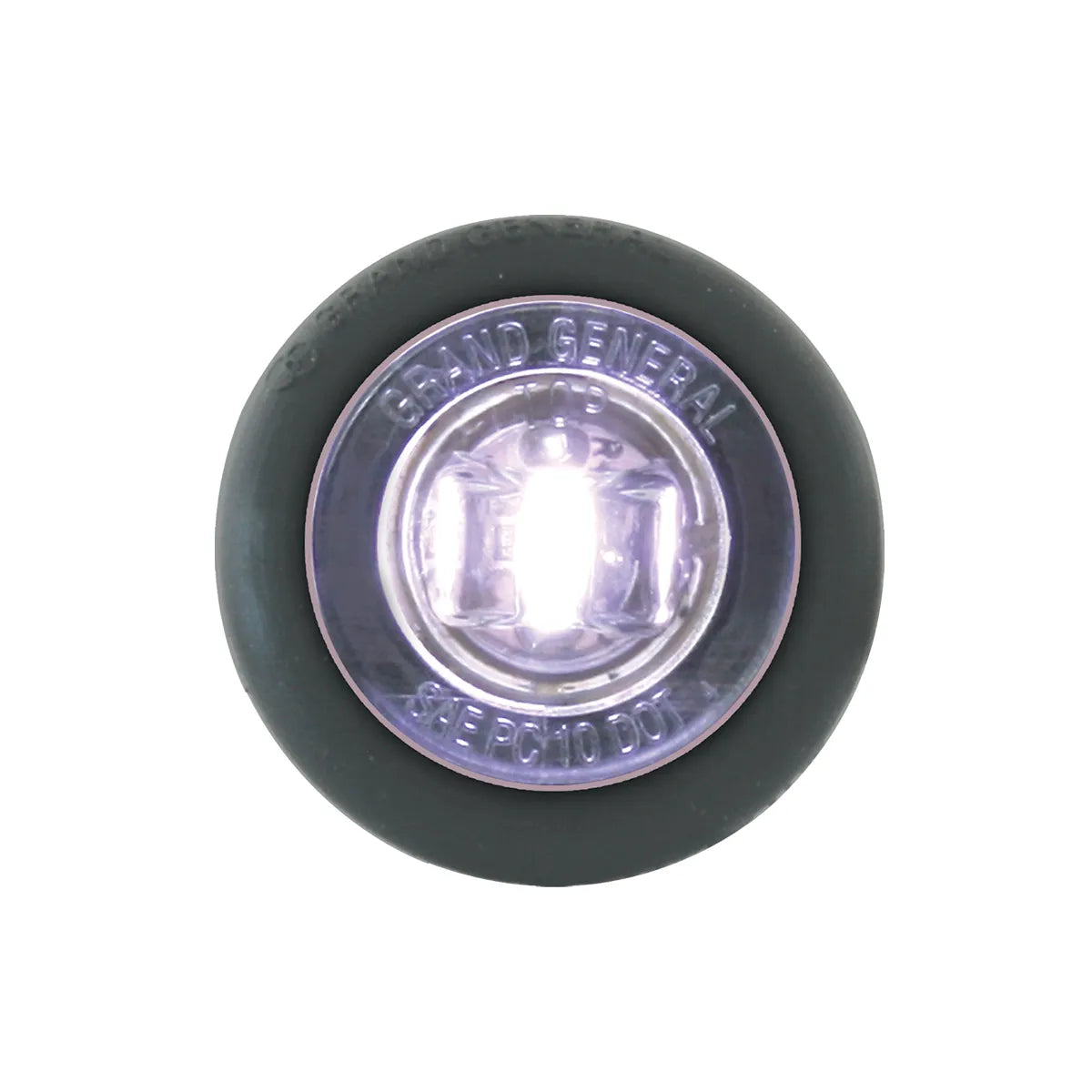 87294- 1″ DIA. MINI PUSH/SCREW-IN WIDE ANGLE LED MARKER LIGHT W/ GROMMET-WHITE/CLEAR