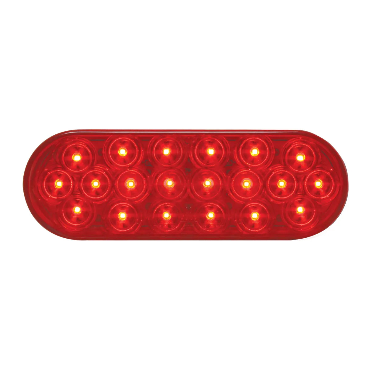 87721- OVAL FLEET LED LIGHT-RED/RED