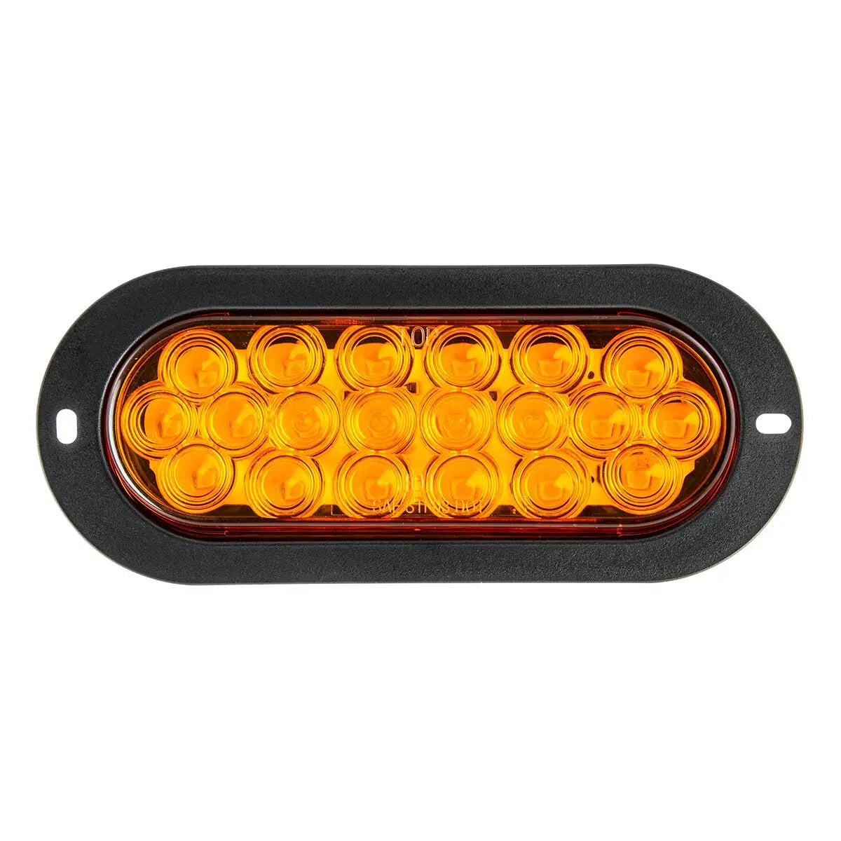 87740- OVAL FLANGE MOUNT LED FLEET SEALED LIGHT-AMBER/AMBER