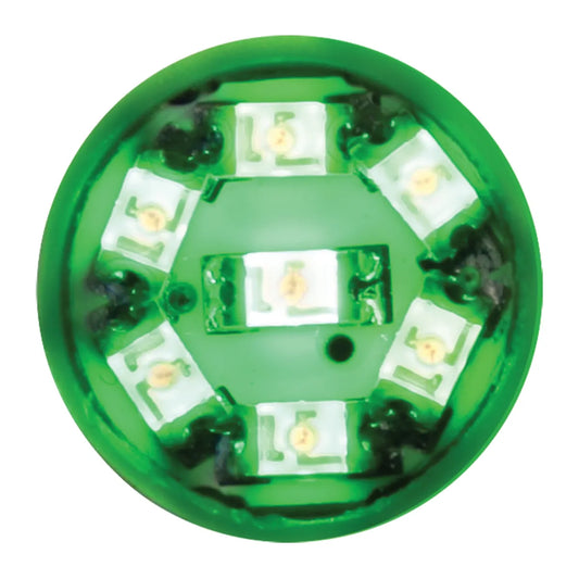 74902- 194/168 DOME TYPE 7 LED LIGHT BULB- GREEN