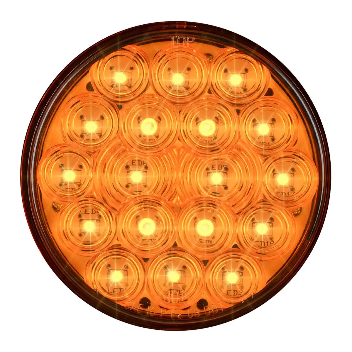 76445- 4″ FLEET LED LIGHT WITH 3-PIN (WEATHER PACK PLUG)- AMBER/AMBER