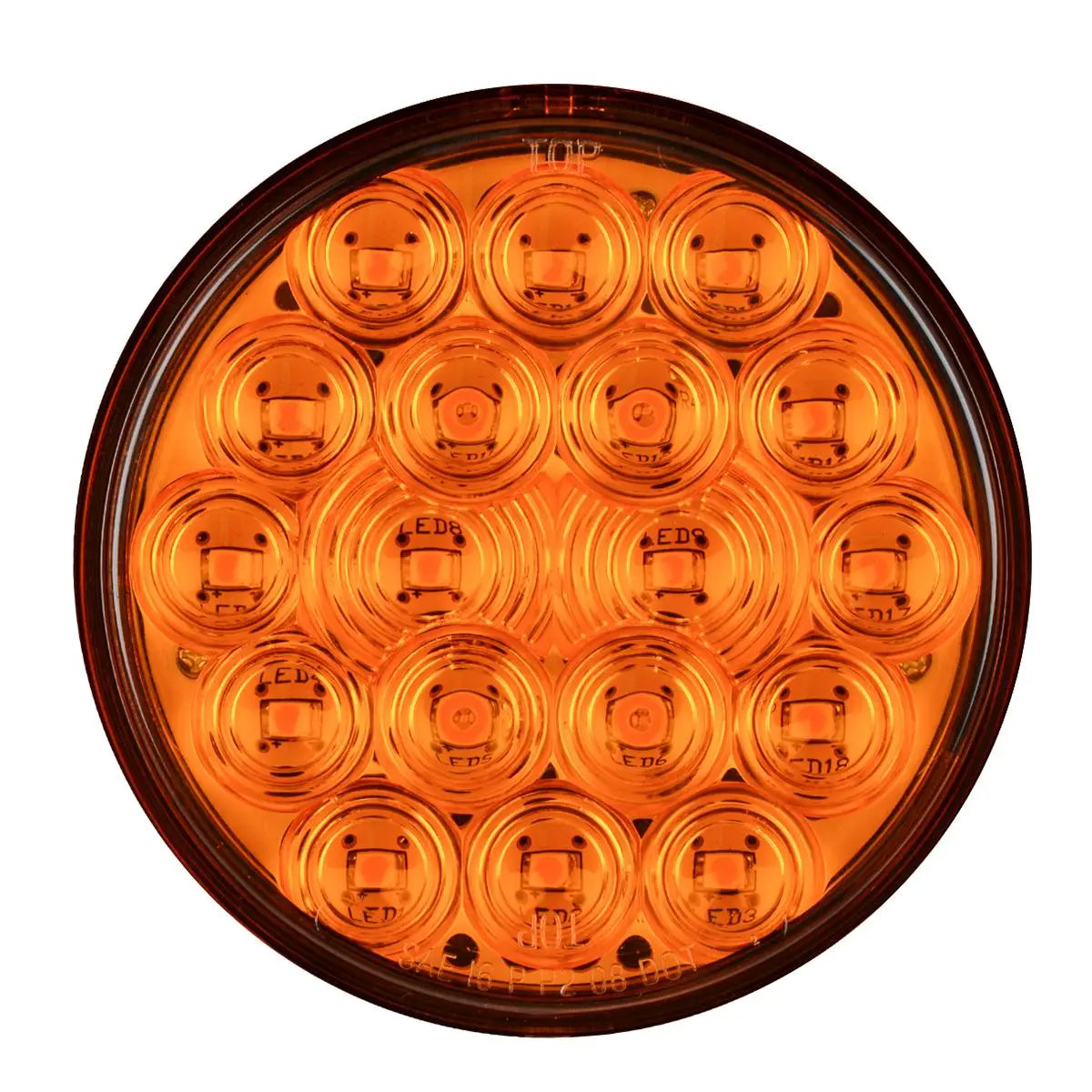 76445- 4″ FLEET LED LIGHT WITH 3-PIN (WEATHER PACK PLUG)- AMBER/AMBER