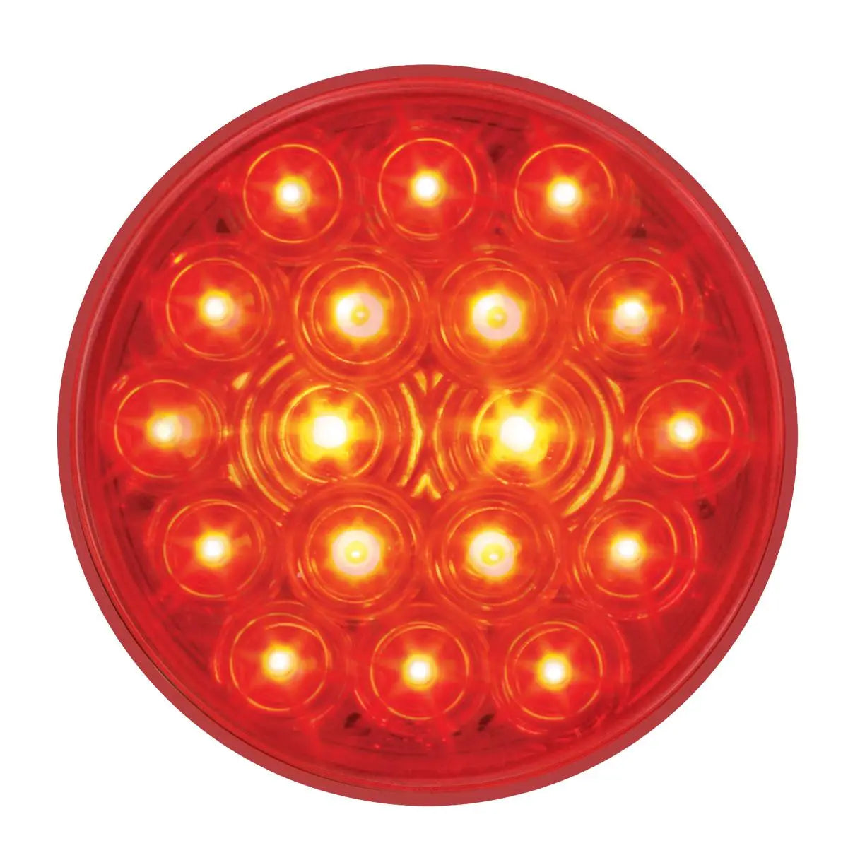 76447- 4″ FLEET LED LIGHT WITH 3-PIN (WEATHER PACK PLUG)- RED/RED