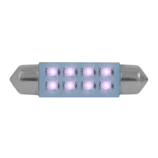 77155- 211-2 DOME TYPE 8 LED LIGHT BULB-PURPLE