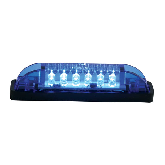 77654- THIN LINE SURFACE MOUNT LED MARKER LIGHT-BLUE/BLUE