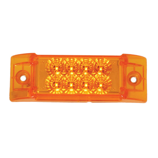 77660- RECTANGULAR SPYDER LED MARKER/CLEARANCE SEALED LIGHT-AMBER/AMBER