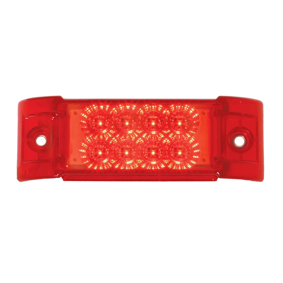 77662- RECTANGULAR SPYDER LED MARKER LIGHT-RED/RED