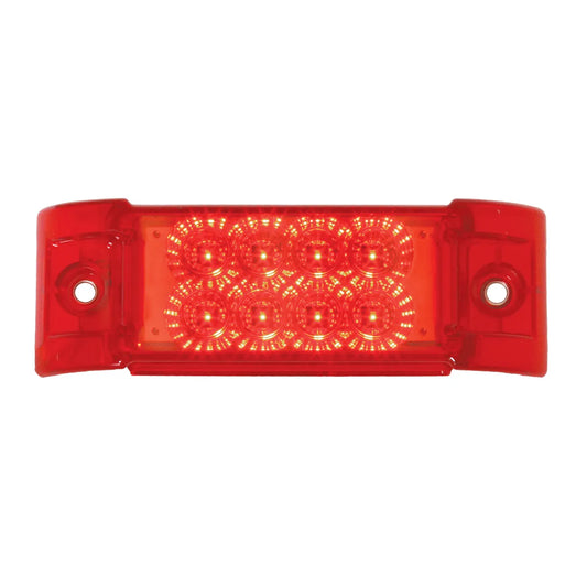 77662- RECTANGULAR SPYDER LED MARKER LIGHT-RED/RED