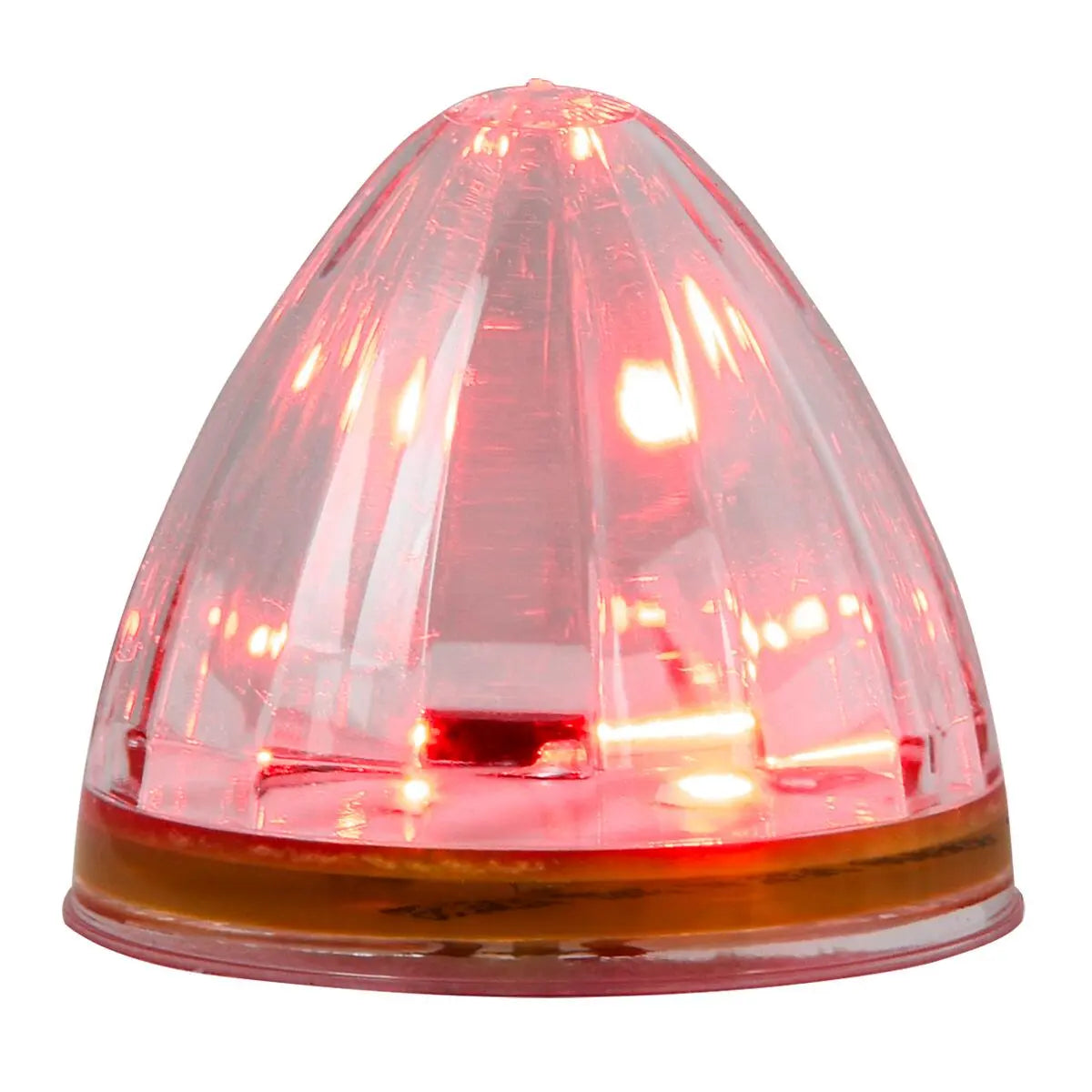 2″  WATERMELON LED LIGHT-RED/CLEAR