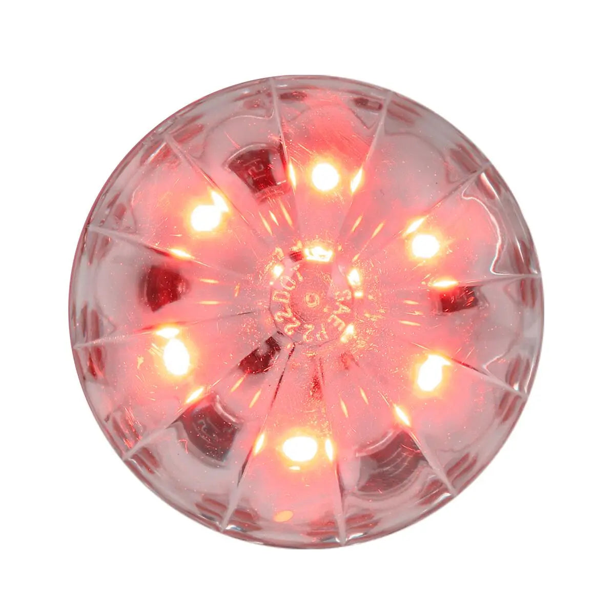 2″  WATERMELON LED LIGHT-RED/CLEAR