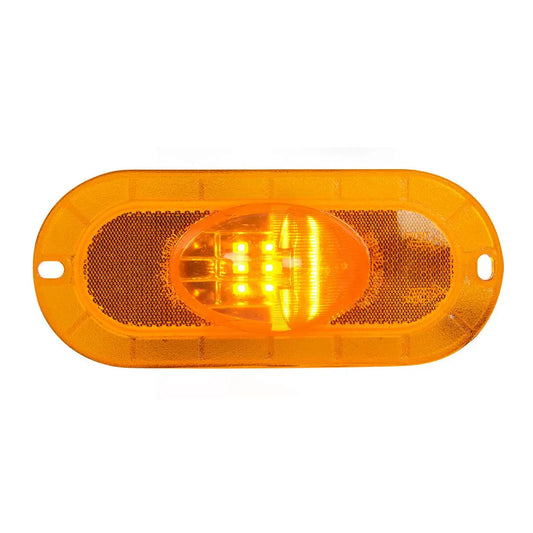 79998- OVAL FLANGE MOUNT SIDE MARKER & TURN LED LIGHT