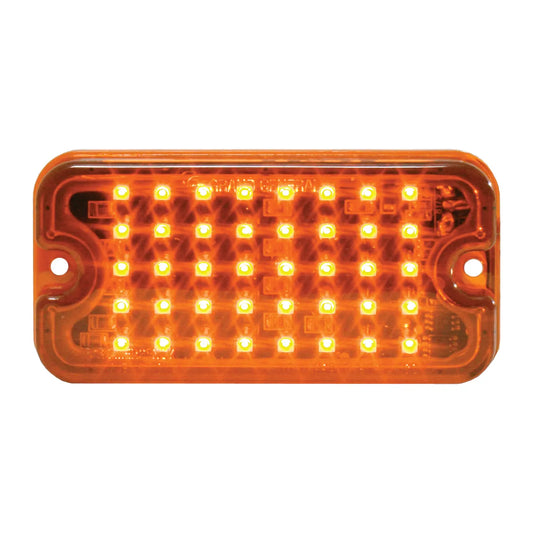 81746- ULTRA THIN SMALL RECTANGULAR LED STROBE LIGHT-AMBER/AMBER