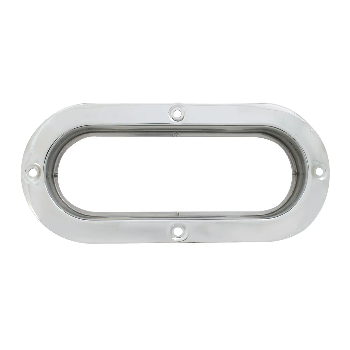 87146- STAINLESS STEEL FLANGE MOUNT BEZEL FOR LARGE OVAL LIGHT