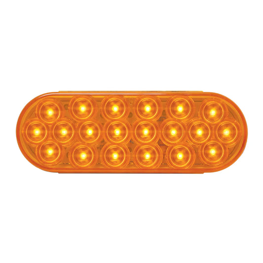 87720- OVAL FLEET LED LIGHT-AMBER/AMBER