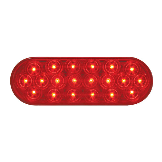 87721- OVAL FLEET LED LIGHT-RED/RED