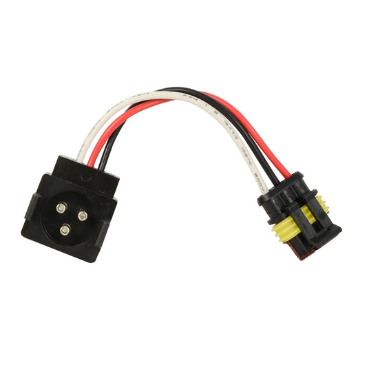 88095- 3-PIN LIGHT ADAPTER PLUG FROM ROUND 3-PIN TO STRAIGHT 3-PIN