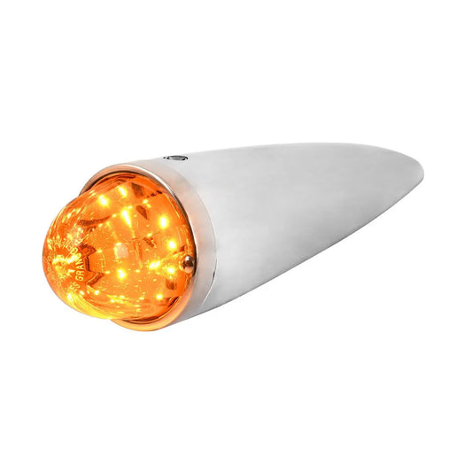 93500- CLASSIC WATERMELON LED CAB LIGHT WITH STAINLESS STEEL BEZEL-AMBER/AMBER